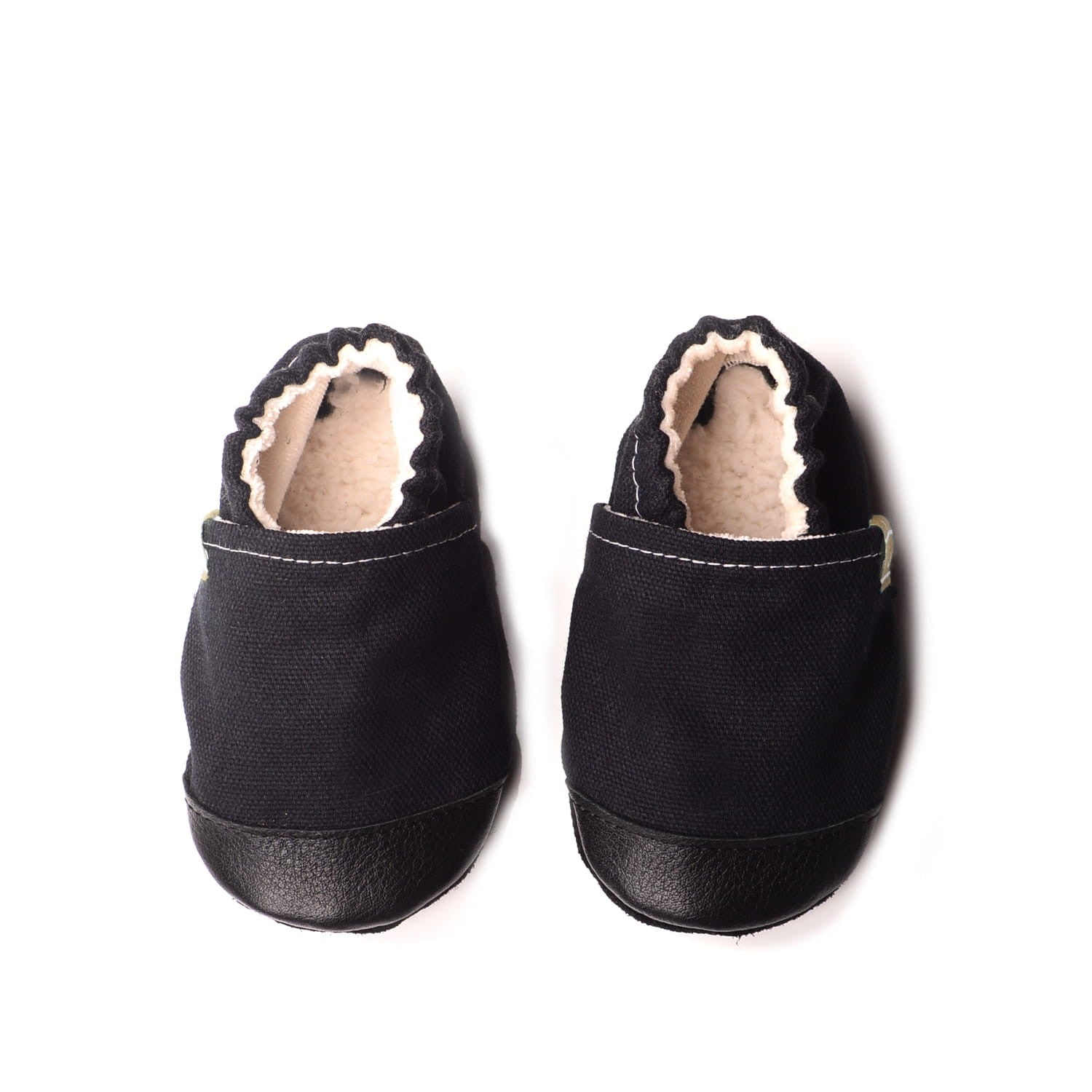 Black Elegant Child Slippers