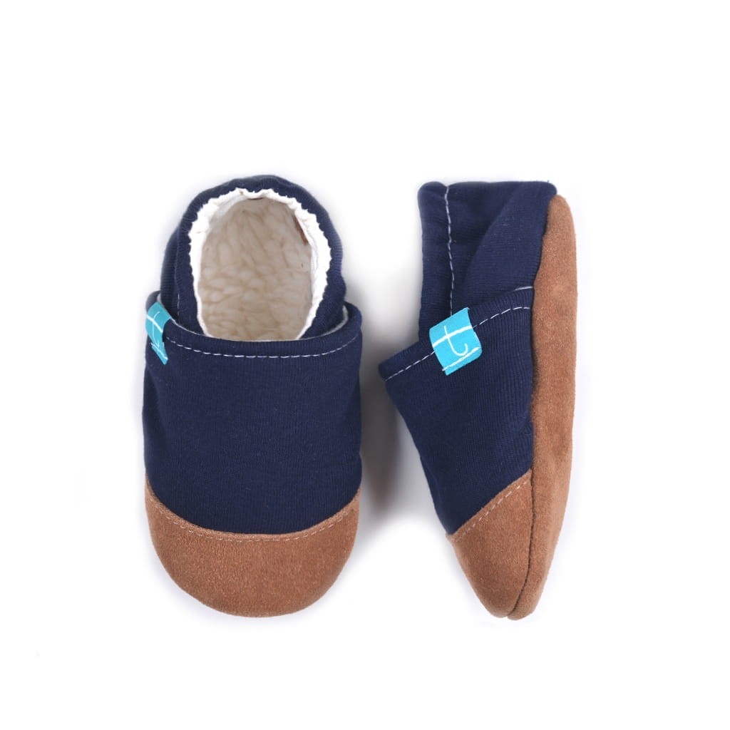 Navy Child Slippers
