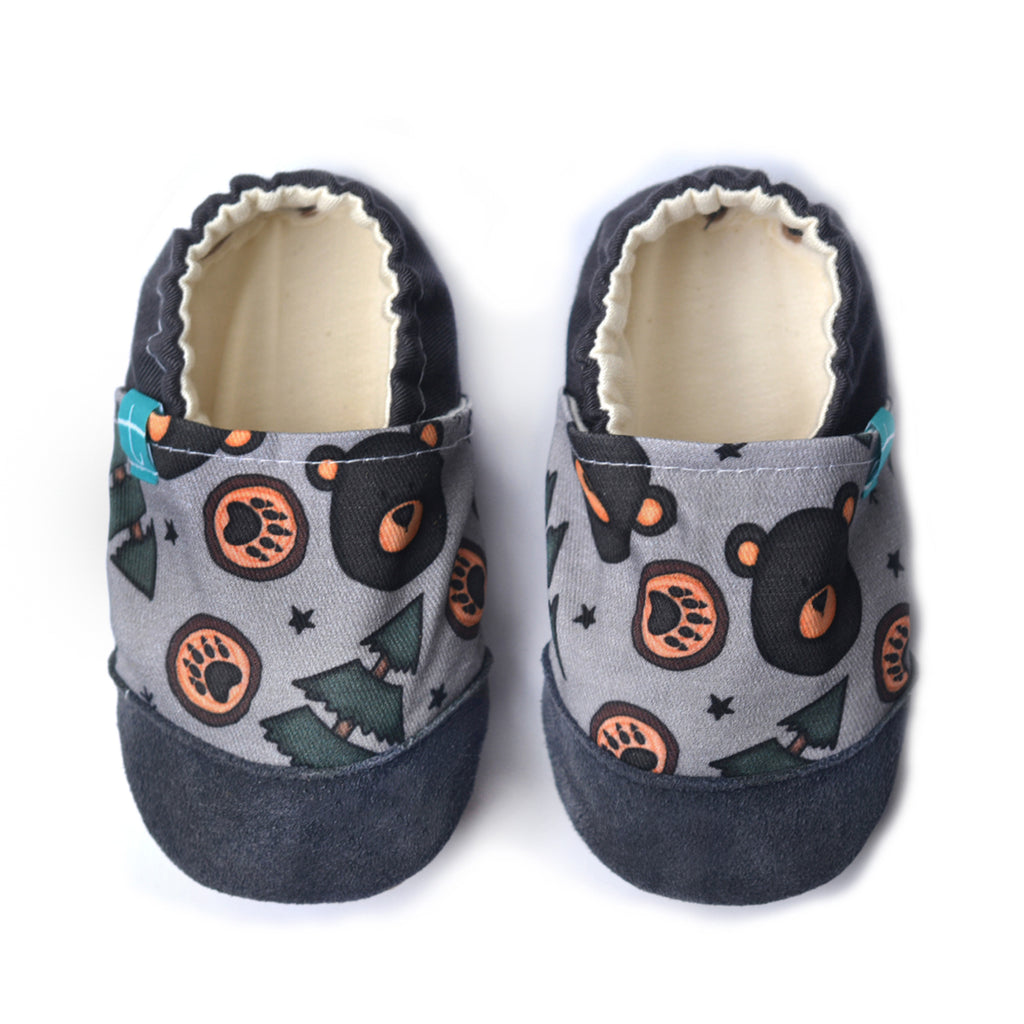 Pantoufles enfant Ours Gris