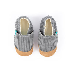 Cuddly Grey Child Slippers