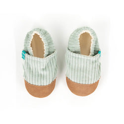 Cuddly Mint Child Slippers