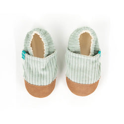 Cuddly Mint Child Slippers