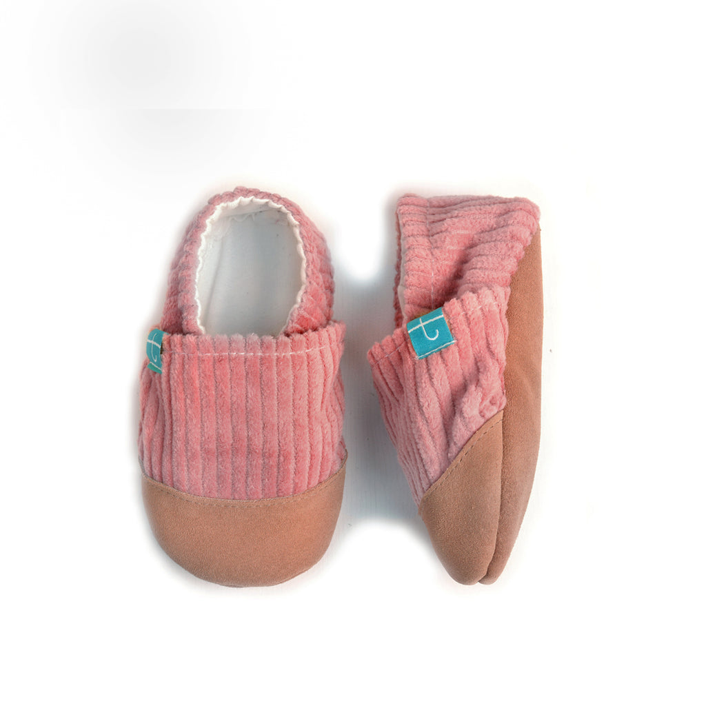 Pantoufles roses douillettes pour enfant