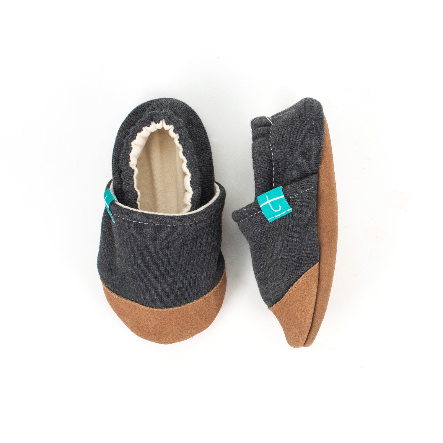 Dark Grey Child Slippers