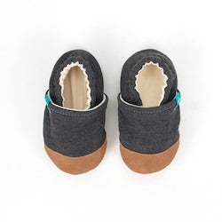 Dark Grey Child Slippers