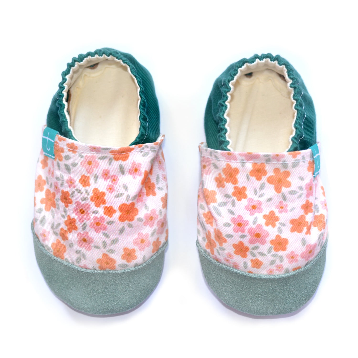 Pantoufles enfant aux fleurs d'automne