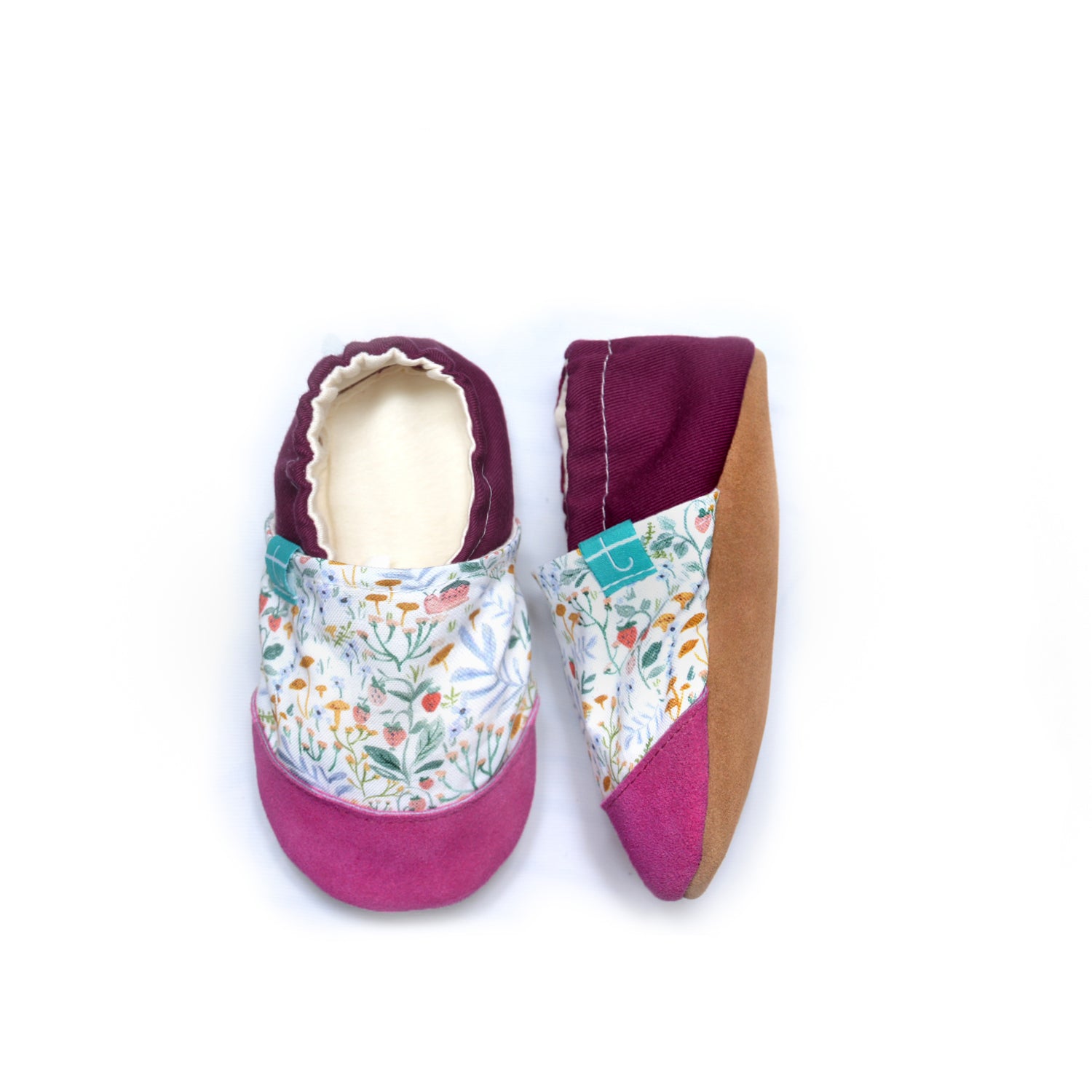Pink Meadow Child Slippers