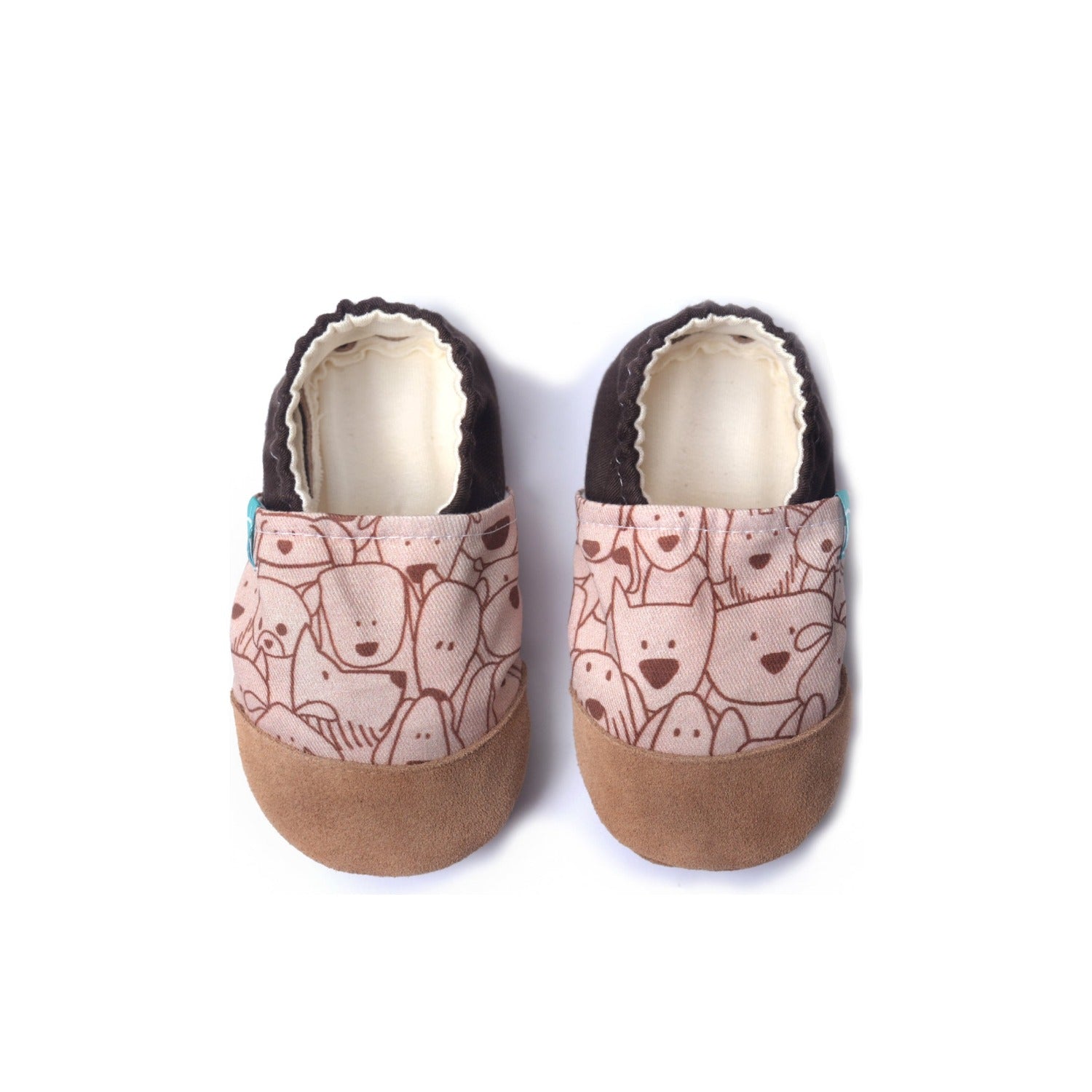 Brown Doggy Child Slippers