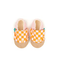 Check Flowers Child Slippers