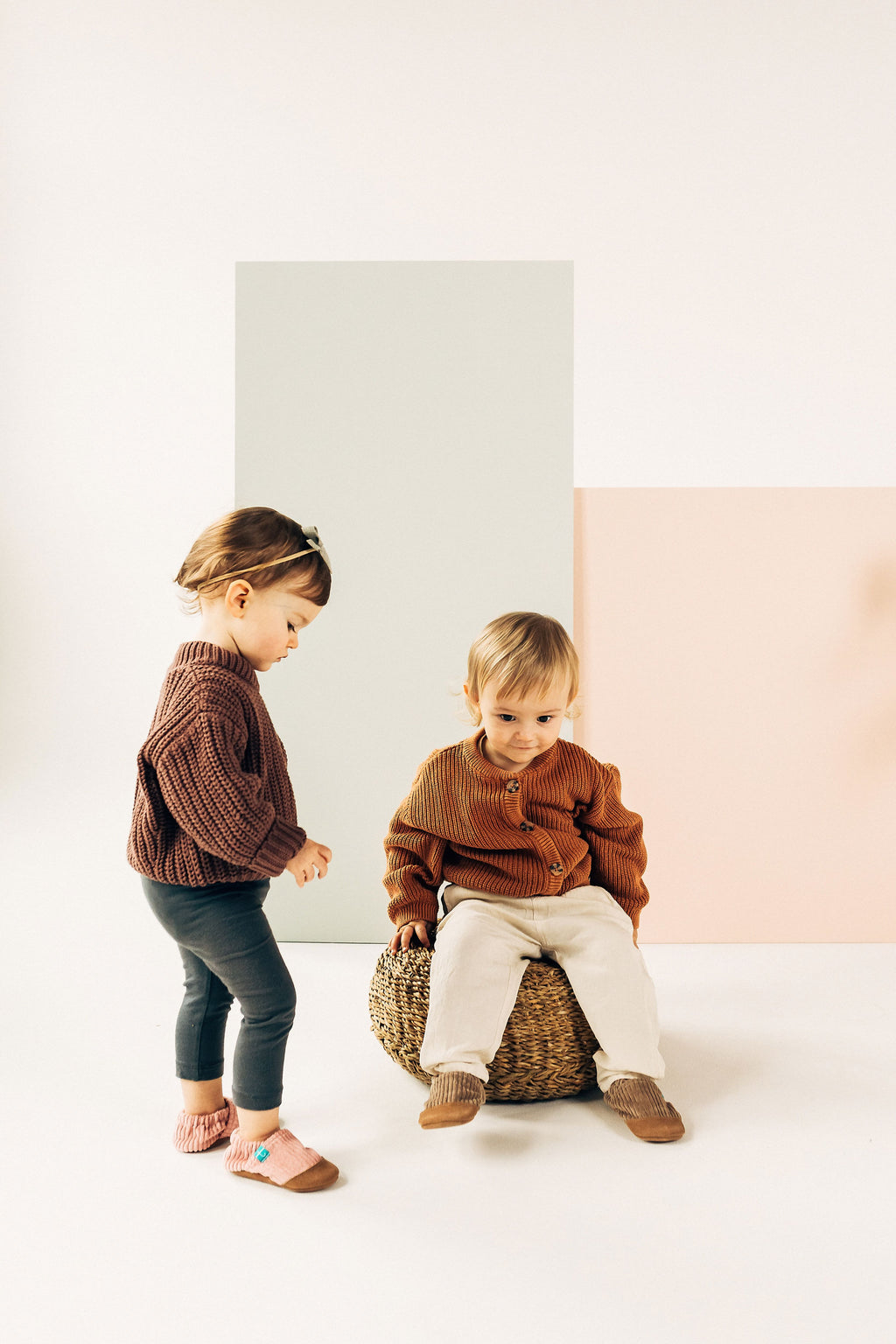 Pantoufles roses douillettes pour enfant