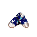 Navy Swans Child Slippers