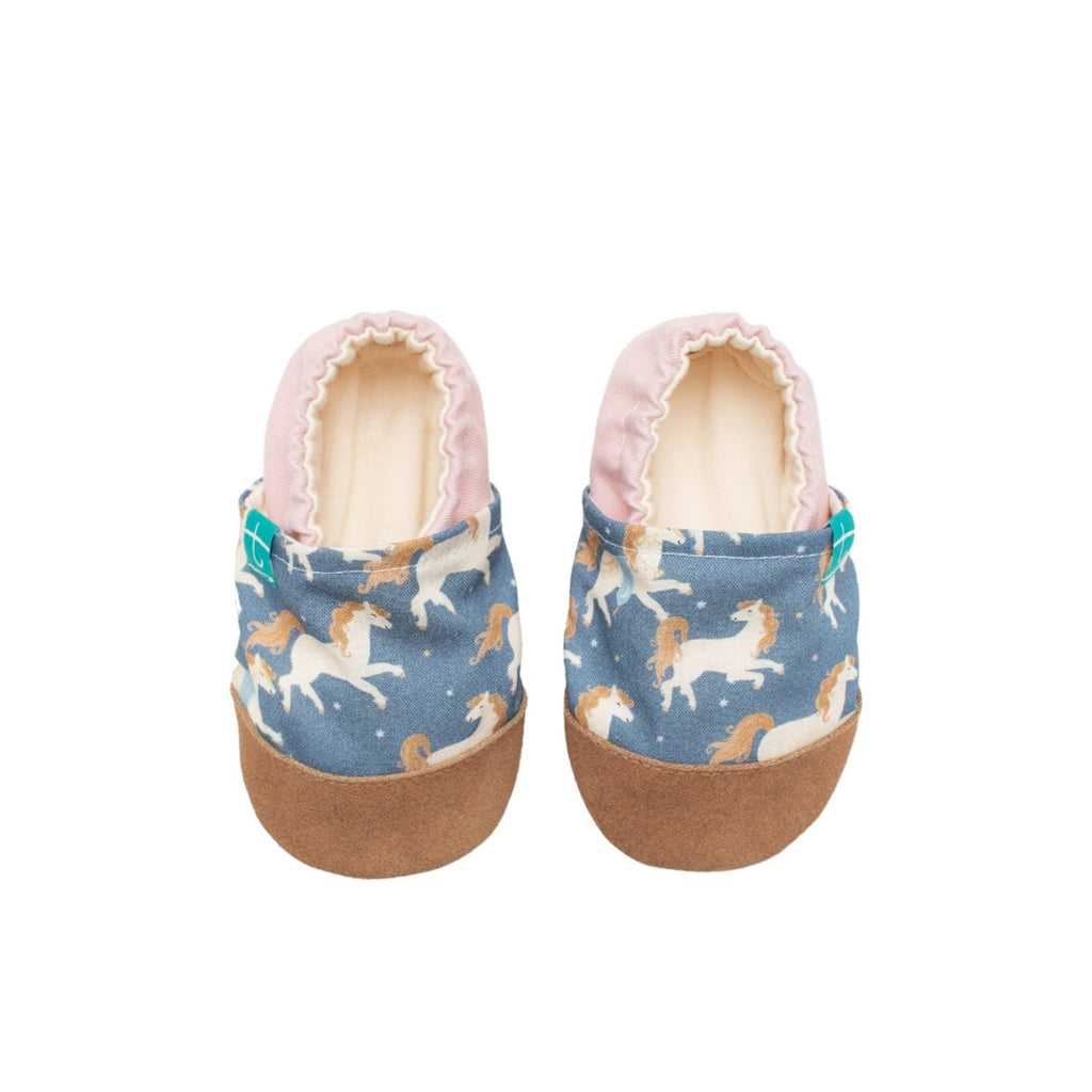 Pink Horses Child Slippers