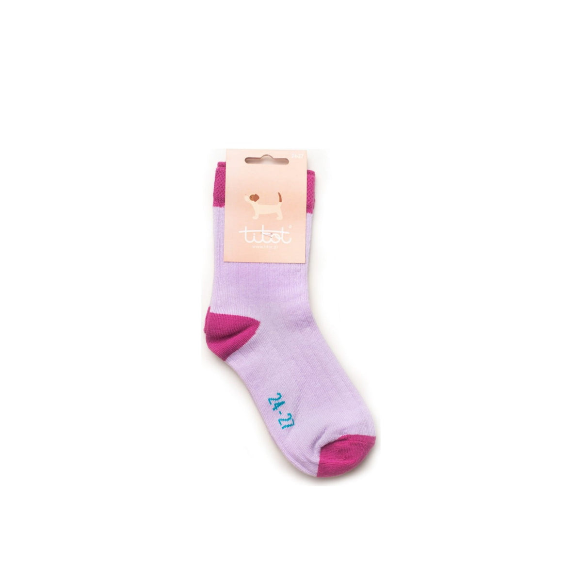 TITOT Socks Solid Toe Purple