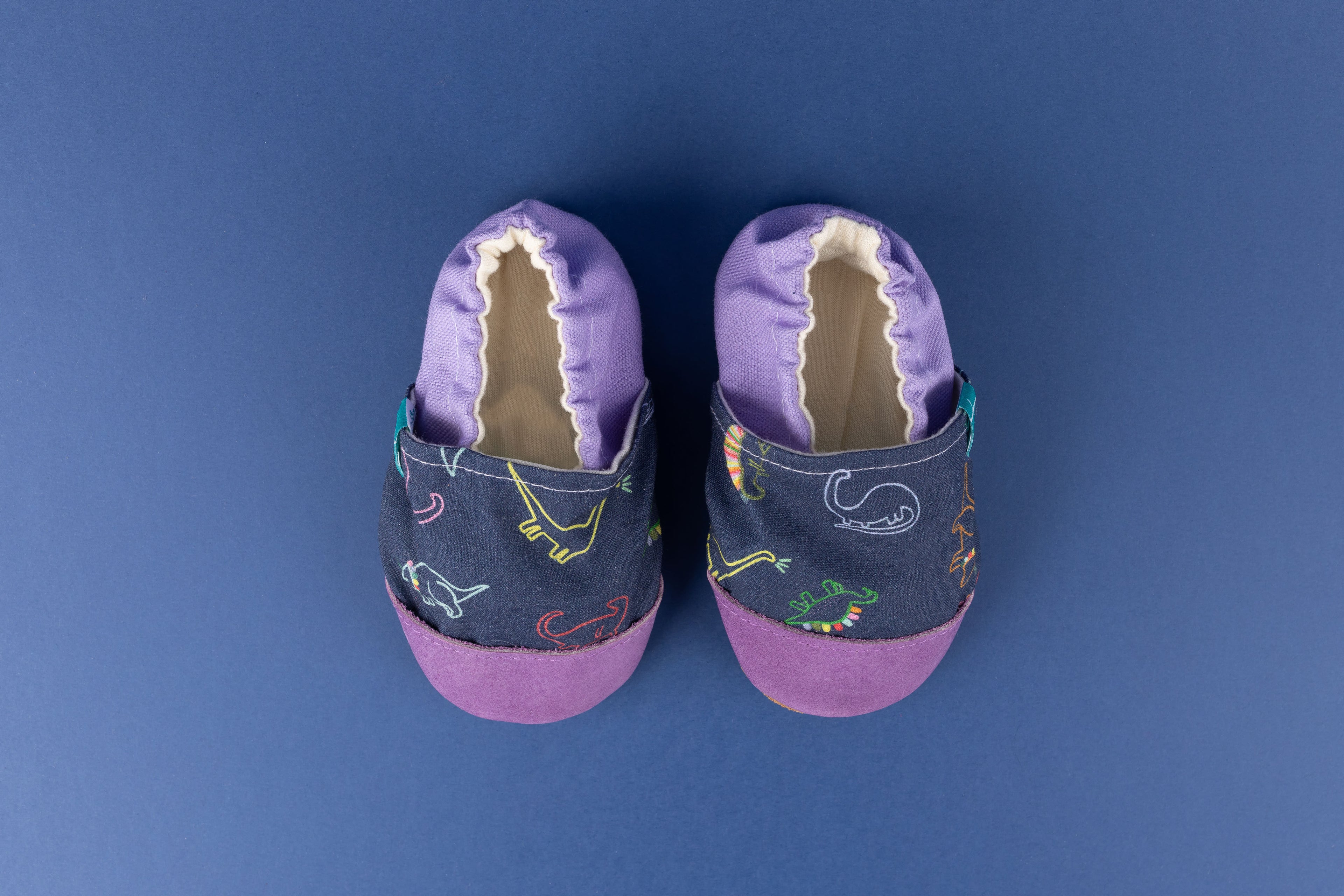 Lavender Dino TITOT Child Slippers