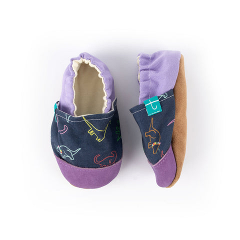 Lavender Dino TITOT Child Slippers