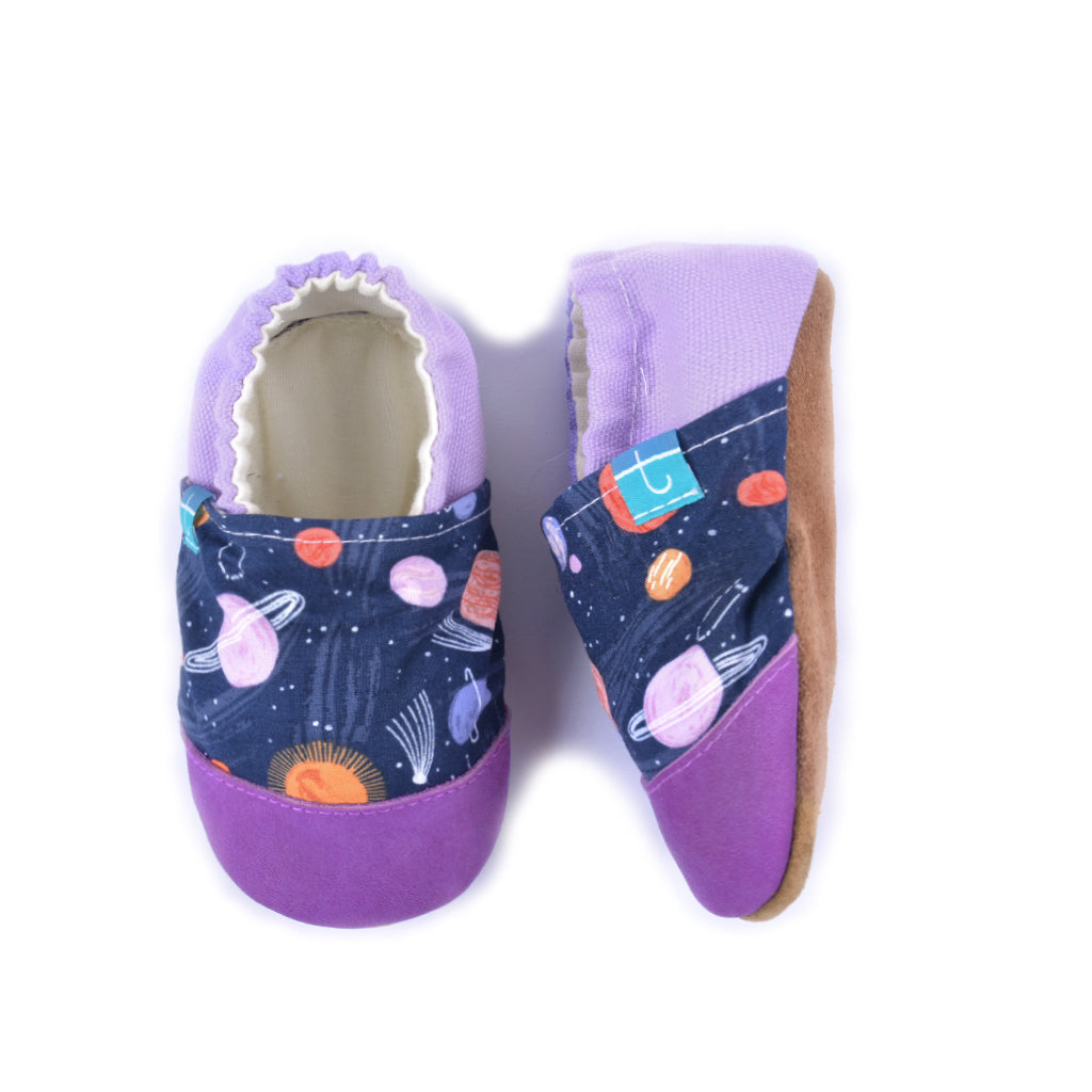 Pantoufles enfant Purple Planets