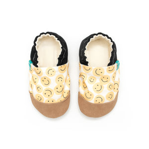 Yellow Smile Child Slippers